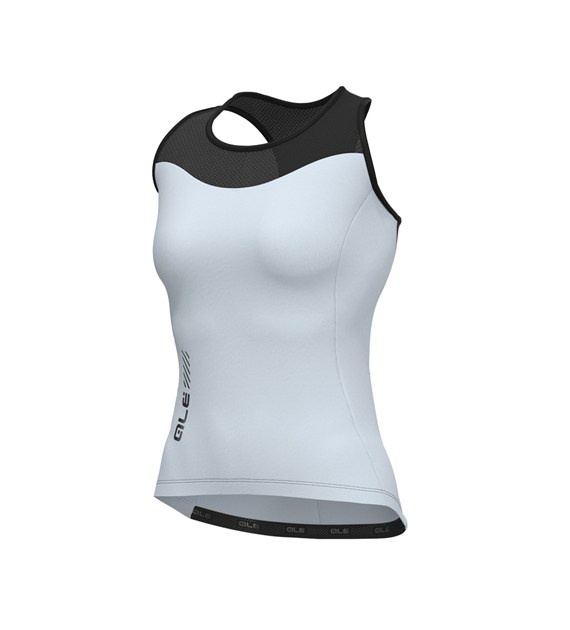 L24052646/VERDE ACQUA/AQUA ALE TOP DONNA / LADY TANK TOP COLOR BLOCK - Damska Koszulka Rowerowa