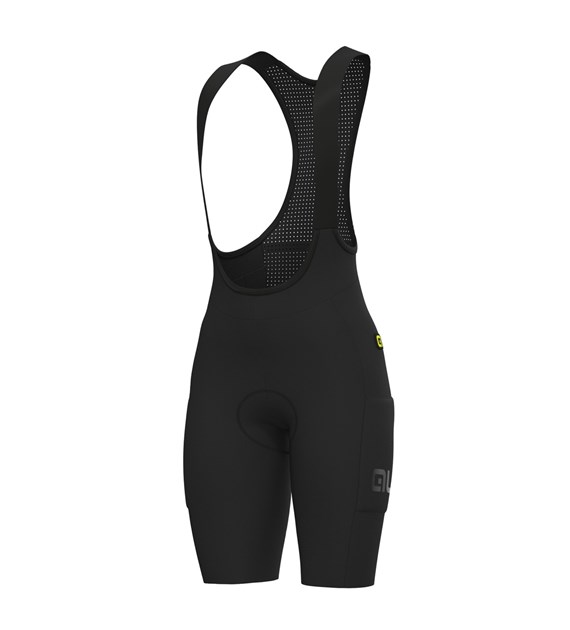 L25091401/NERO/BLACK ALE PANTALONE CB DONNA / LADY BIBSHORTS GRAVEL-PRO - Damskie Spodenki Rowerowe