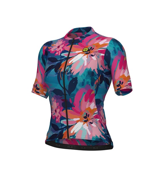 L25082546/MULTICOLORE / MULTICOLOR ALE MAGLIA DONNA MC / SS LADY JERSEY JARDIN - Damska Koszulka Rowerowa
