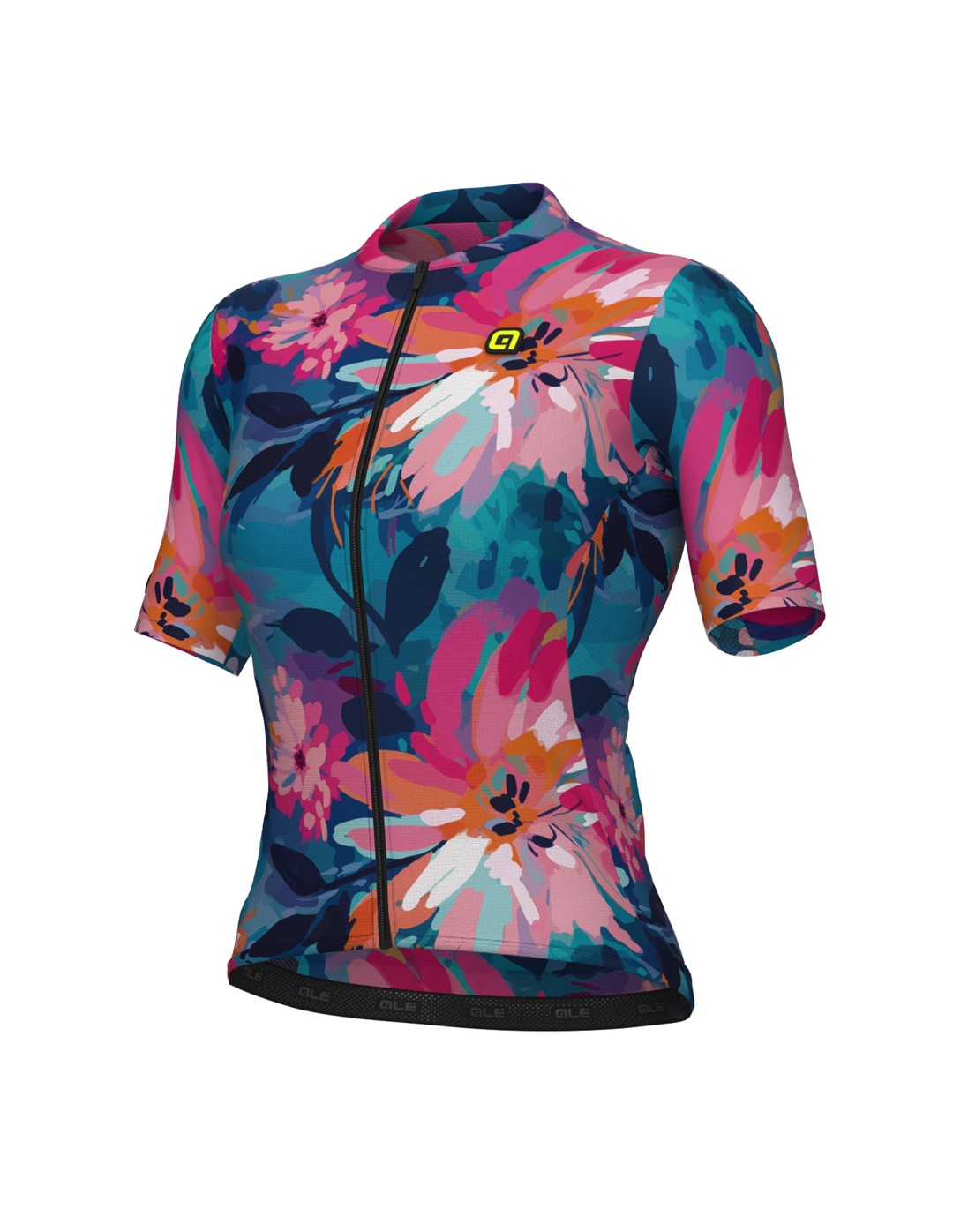 L25082546/MULTICOLORE / MULTICOLOR ALE MAGLIA DONNA MC / SS LADY JERSEY JARDIN - Damska Koszulka Rowerowa