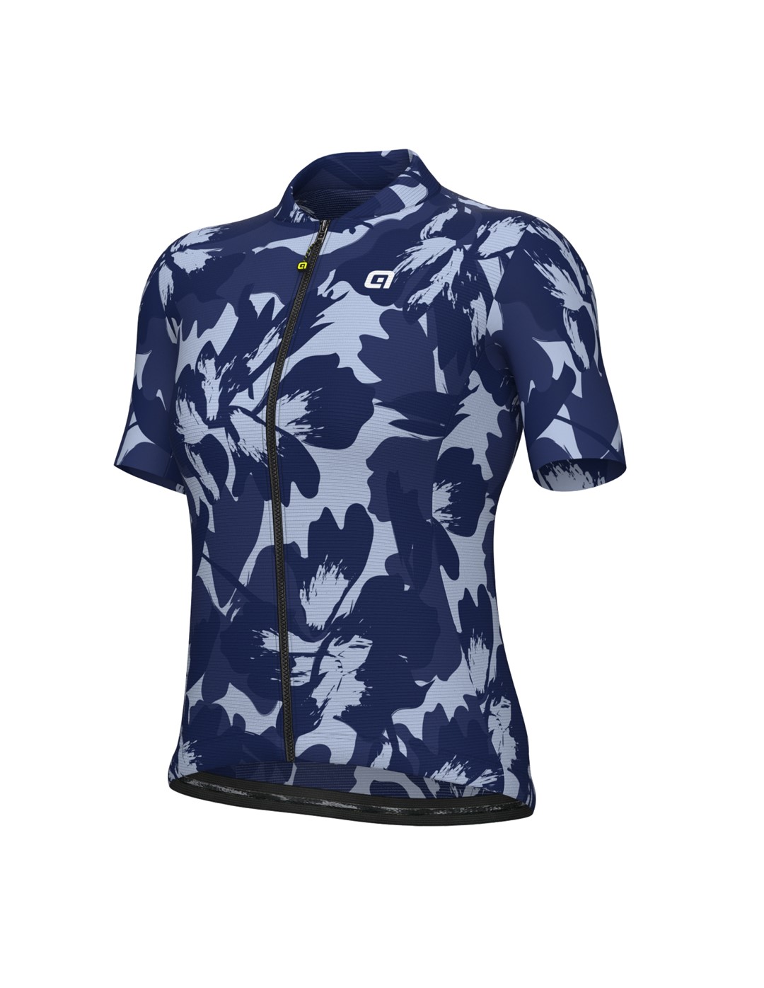 L25107402/BLU/BLUE ALE MAGLIA DONNA MC / SS LADY JERSEY FLOWER - Damska Koszulka Rowerowa