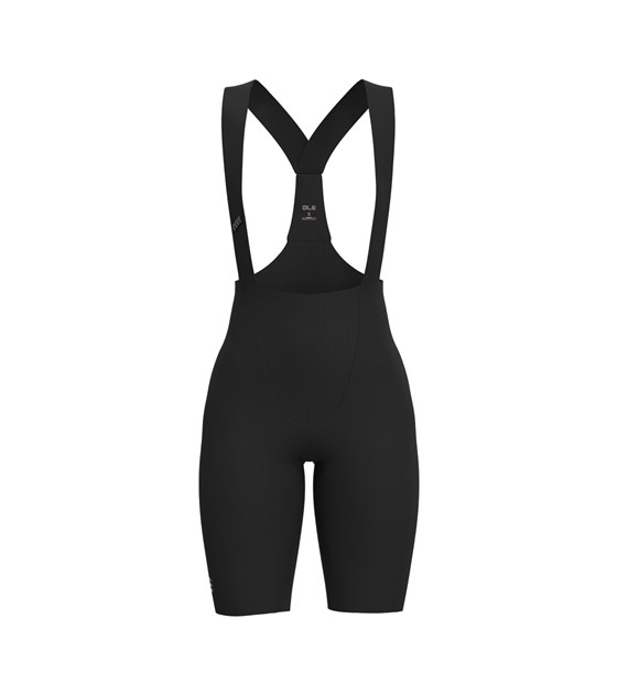 L25131401/NERO/BLACK ALE PANTALONE CB DONNA / LADY BIBSHORTS SPEEDFONDO LIGHT - Damskie Spodenki Rowerowe