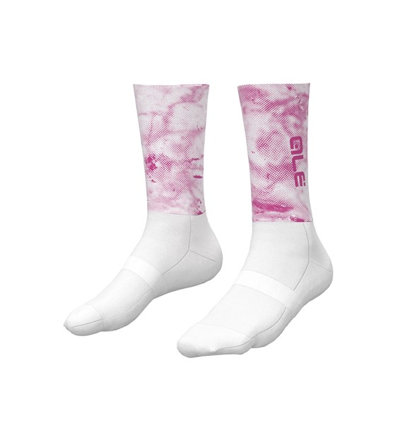 L25132720/FUCSIA ALE CALZA 18cm / 18cm SOCKS TYPHOON - Skarpety Rowerowe