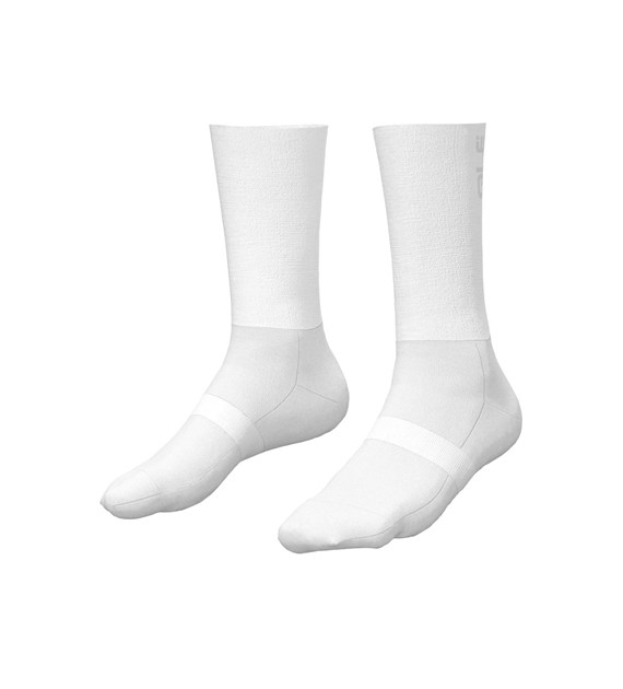 L25132400/BIANCO/WHITE CALZA Q-SKIN 21CM / Q-SKIN 21CM SOCKS TYPHON ACCESSORI - Skarpetki rowerowe