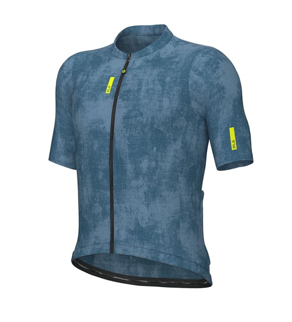 L26079821 ALE MAGLIA MC / SS JERSEY DEEP PRAGMA - Męska koszulka rowerowa z krótkim rękawem